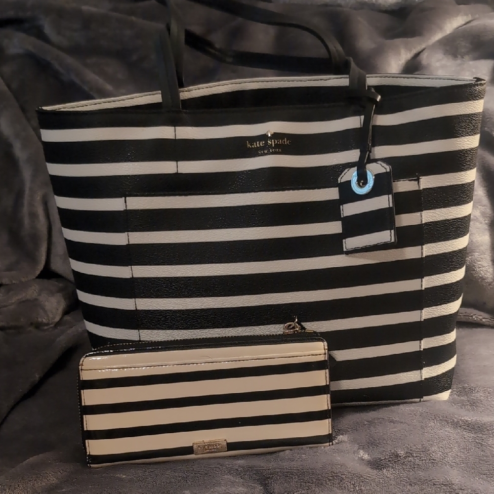 Kate Spade Hyde Lane Riley Stripe Purse